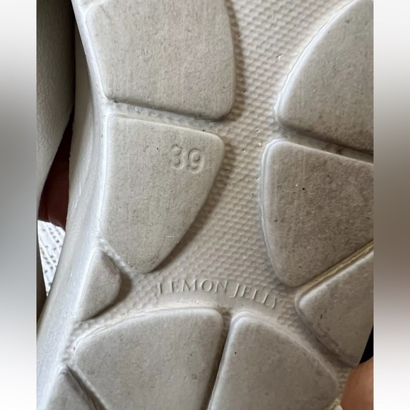 Lemon Jelly Platform Sandals Sunny Slides Size EU39 / US 8.5 Beige - Picture 8 of 8